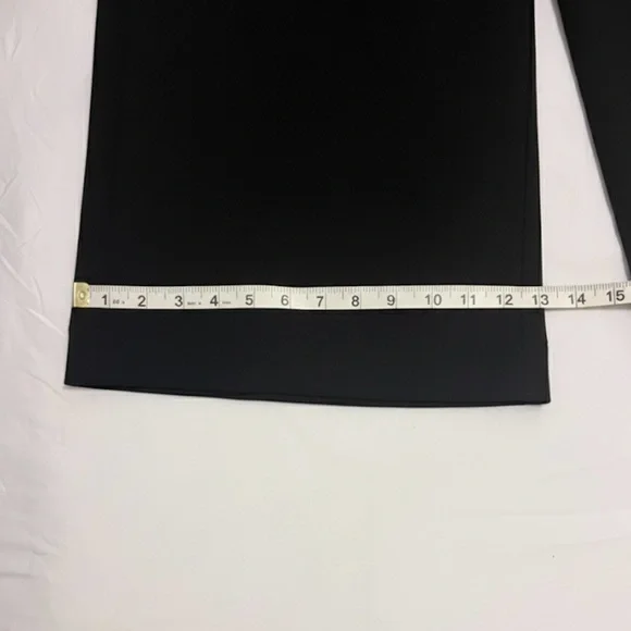 Lipsy London Black Wide Leg Trousers Pleated High Waist US 10 UK 14 - Picture 5 of 8